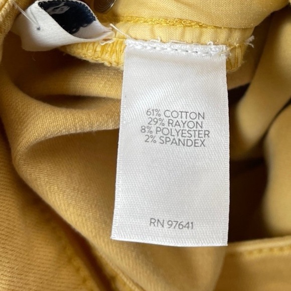 J.Jill Yellow Denim Jeans ** please see sizing. These run LARGE. 30 in waist. - Picture 3 of 9